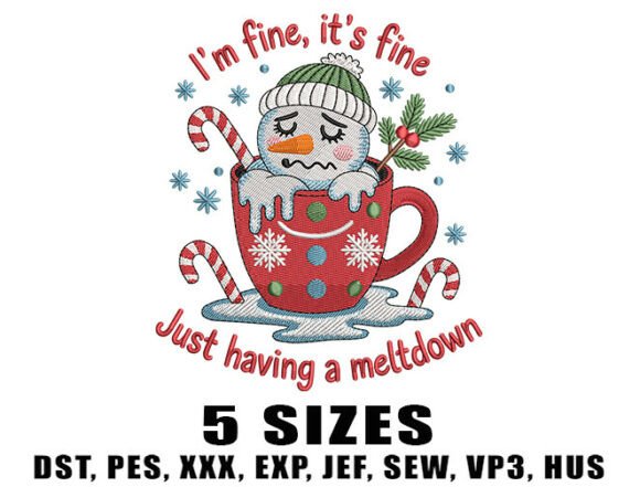 A Cozy & Humorous Holiday Embroidery Design Review