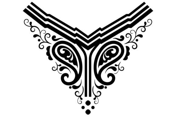 A Design Review: The Decorative V-Neck Embroidery Pattern