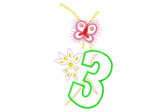 A Designer's Review of the Floral Number 3 Embroidery Design
