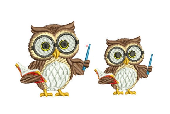 A Whimsical Owl Embroidery Design for Charming Personalized Gifts