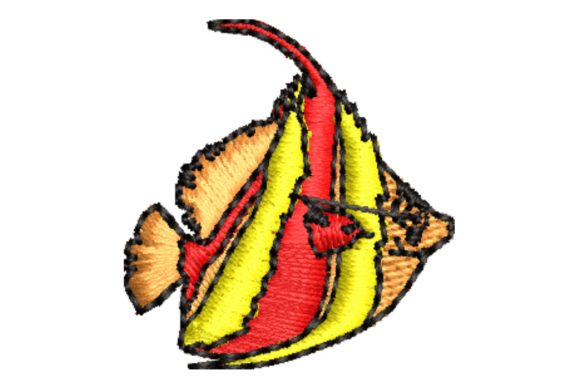 Beautiful Fish Embroidery Design for Business Merchandise