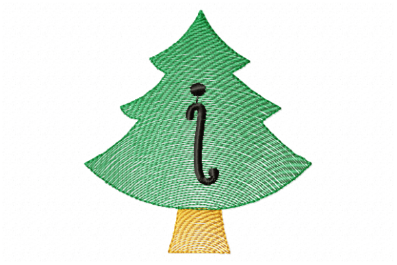 Christmas Tree Letter I Embroidery Design Review