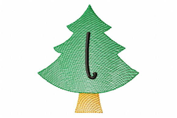 Christmas Tree Letter L: A Festive Embroidery Design Review