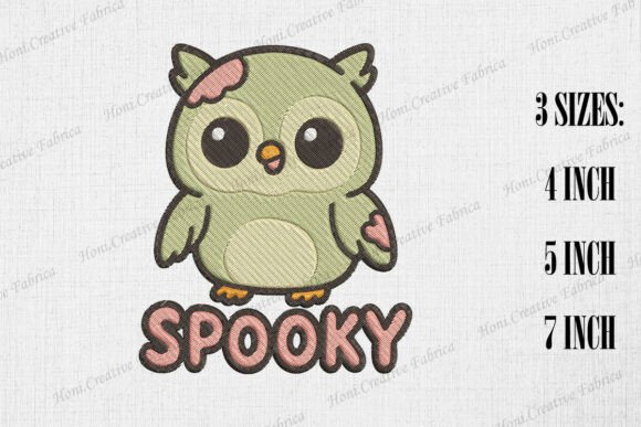Cute Zombie Owl: A Halloween Design for Business Merch
