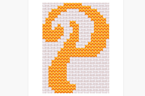 Evaluating the Handwritten Letter P Cross Stitch Pattern