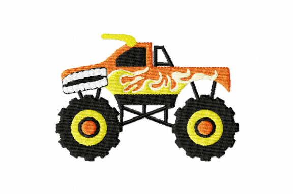 Monster Truck Embroidery Design: A Seasonal Powerhouse
