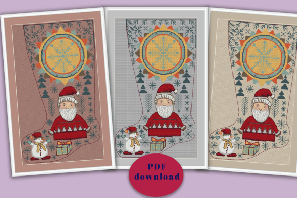 Scandinavian Christmas Stocking Cross Stitch Pattern Review