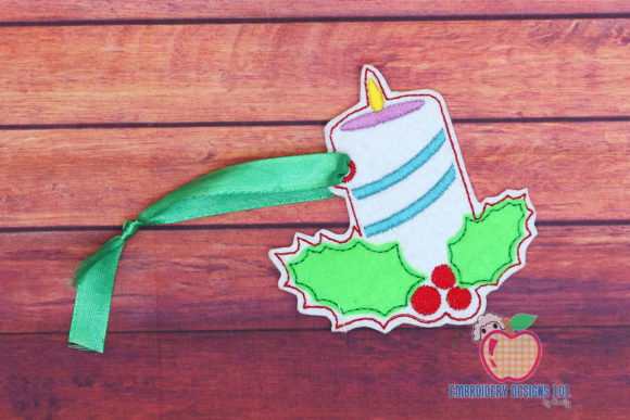 Seasonal Review: The Decorative Candle Ornament Embroidery Design
