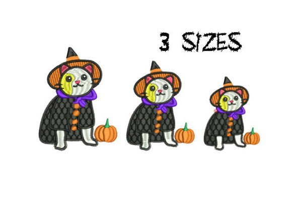 Seasonal Spark: Reviewing the Cute Cat Halloween Embroidery Design