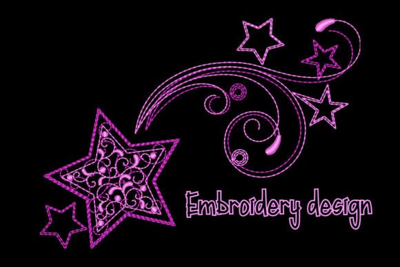 Shooting Stars Swirl Trails Filigree Embroidery Review